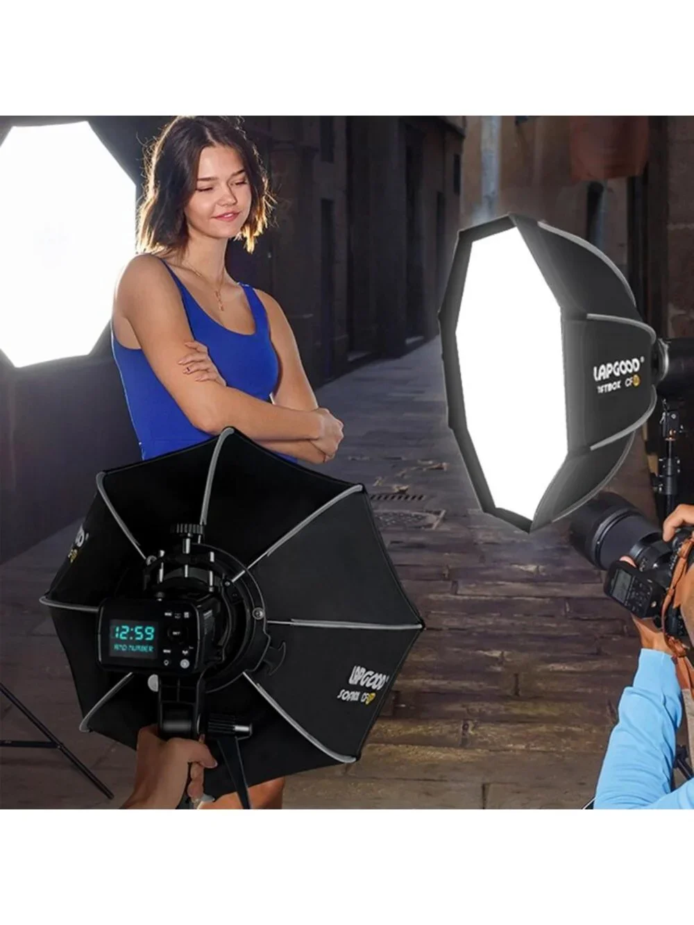 24'' Softbox with S-Type Bracket - Portable Handheld Lighting for Photography